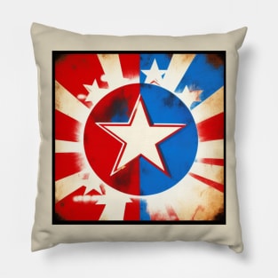 Western American Star Vintage Pillow