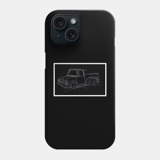 Vintage Truck Blackboard Sketch Phone Case