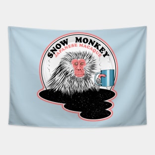 Japanese Macaque Snow Monkey Tapestry