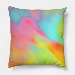 Tie dye abstract art Pillow