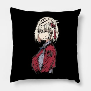 Lycoris Recoil Chisato Anime and Manga Characters Wallpaper Pillow