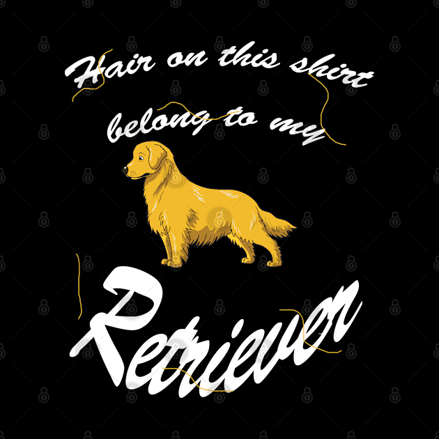 Golden Retriever hair fur dog lover Design & gift by Schimmi