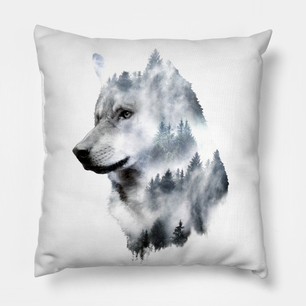 wolf pillow