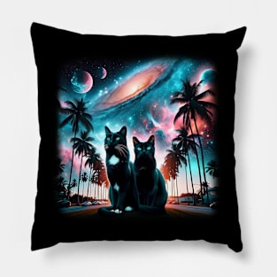 Florida Black Cats Night Lights Pillow