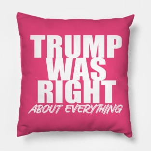Trump Was Right Pillow