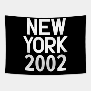 New York Birth Year Series: Modern Typography - New York 2002 Tapestry