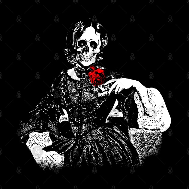 Lady, dark, catrina, skeletons lovers, cool skulls, bones, gothic lady by Collagedream