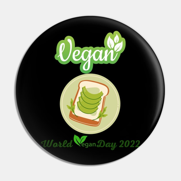 "I'm So fresh" Vegan day 2022 Pin by HJDesign