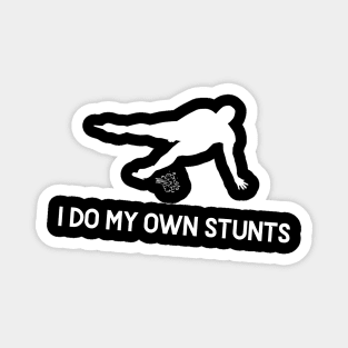 I Do My Own Stunts Speed Skating Funny Speed Skater Magnet