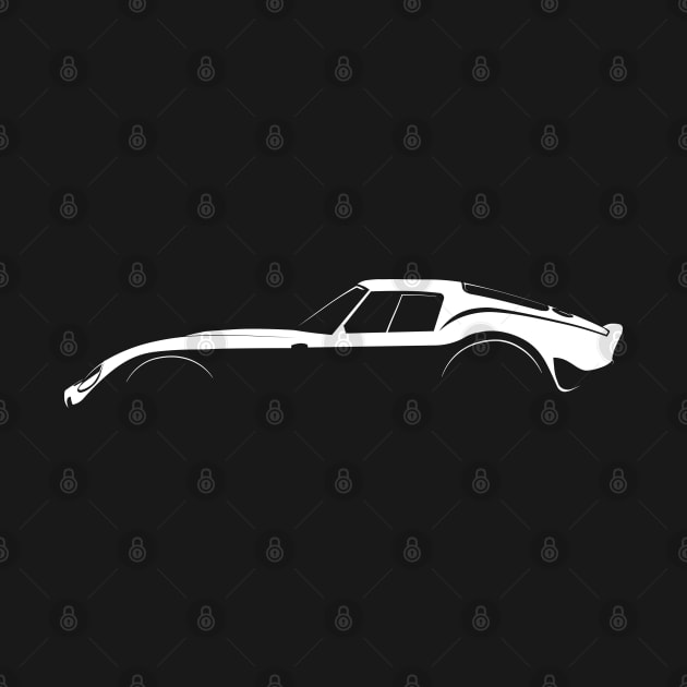 Ferrari 250 GTO Silhouette by Car-Silhouettes