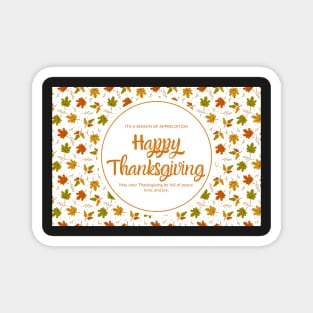 Happy Thanksgiving Card - 02 Magnet