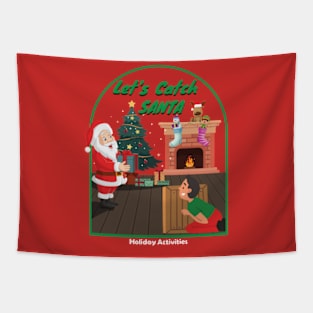 Let's Catch Santa Tapestry