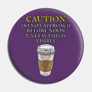 Coffee Lover T shirt for the Coffee Addict CAUTION by ScottyGaaDo Pin