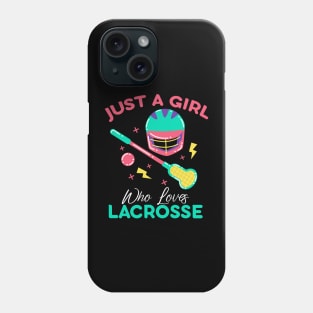 Just A Girl Who Loves Lacrosse Phone Case