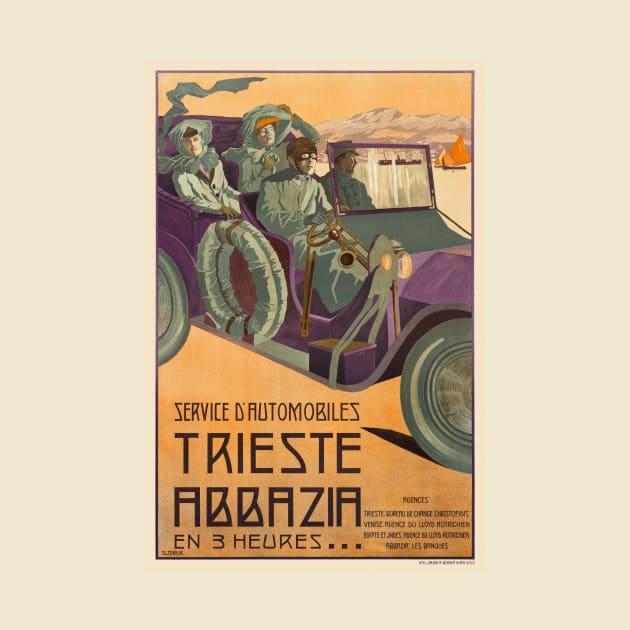 Trieste Abbazia Italy Vintage Poster 1911 by vintagetreasure