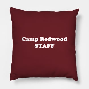 California Camp Staff, White Ink Pillow