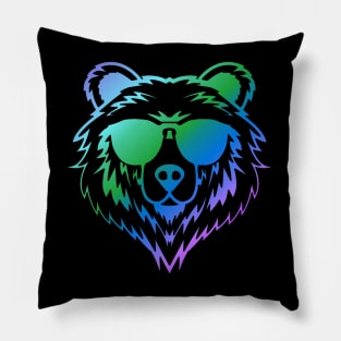 Prism Bear Cool Colors Pillow