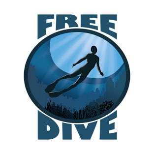 Freedive - The Ocean Is Calling Underwater T-Shirt