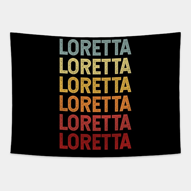 Loretta Vintage Name Gift Tapestry by CoolDesignsDz