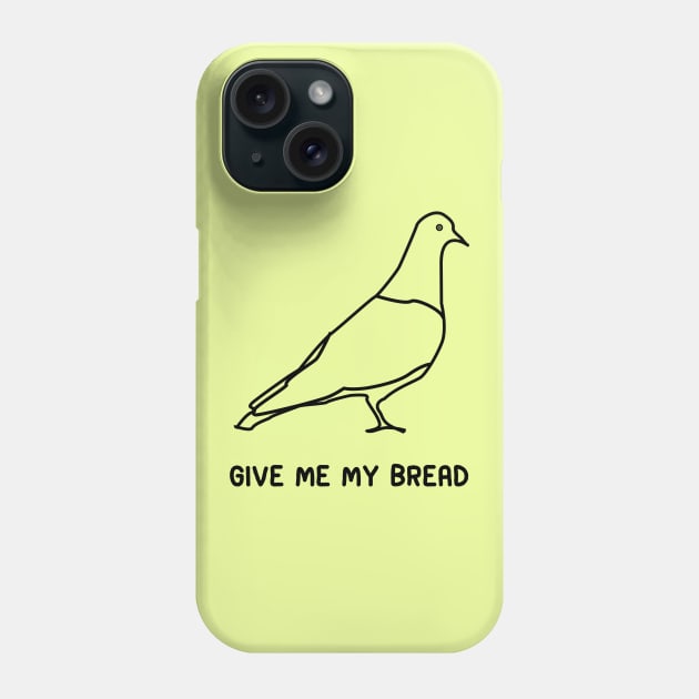 Pigeon Bread Phone Case by renzkarlo