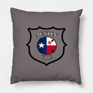 Lone Star Fire Work Shirt Logo Pillow