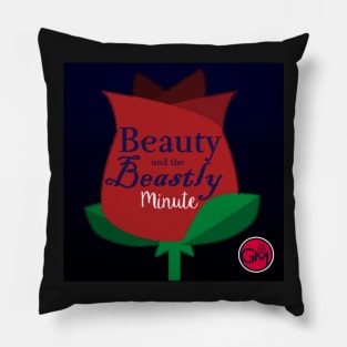 Beauty and the Beastly Minute Logo Pillow