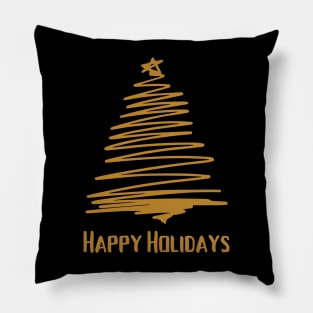Merry Christmas - Happy Holidays Pillow