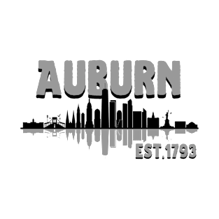 Auburn New York skyline cityscape T-Shirt