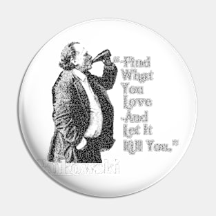 Retro Charles Bukowski Pin