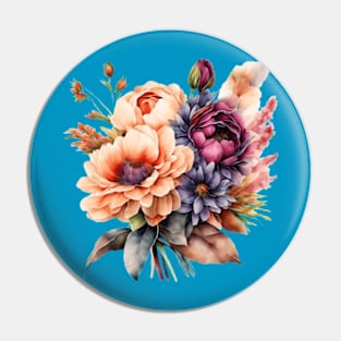 Flowers art Pin