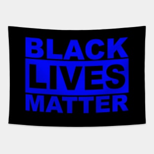 Black Lives Matter Logo (Blue) Tapestry