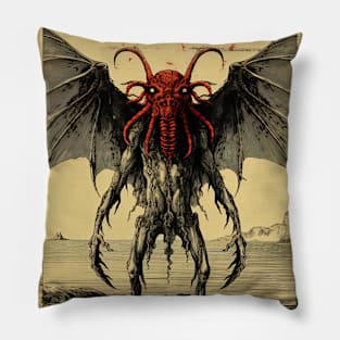 Vintage Japanese devil Pillow