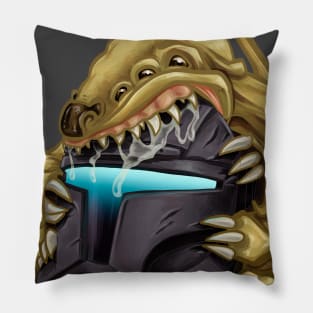 Mird Nibbling On An Omega Republic Commando Helmet Pillow