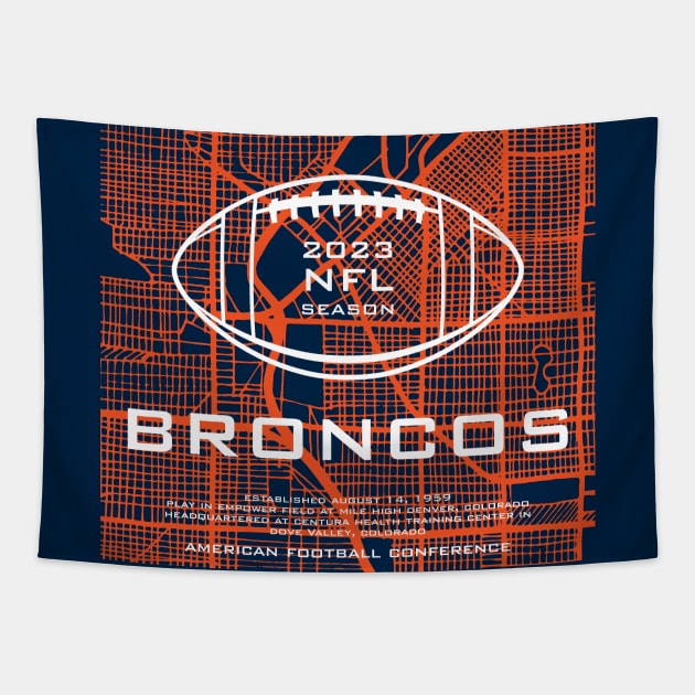 BRONCOS / 2023 Tapestry by Nagorniak