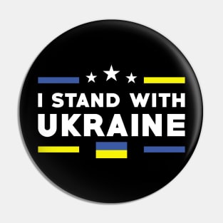 I Stand With Ukraine Pin