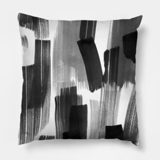 Pocket - BIG BRUSHSTROKES BLACK Pillow