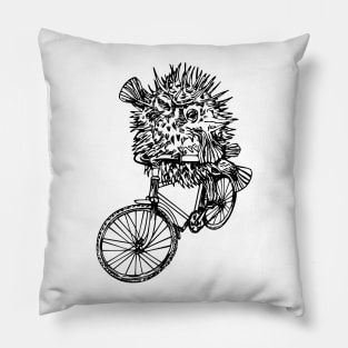 SEEMBO Puffer Fish Cycling Bicycle Bicycling Biking Riding Bike Pillow