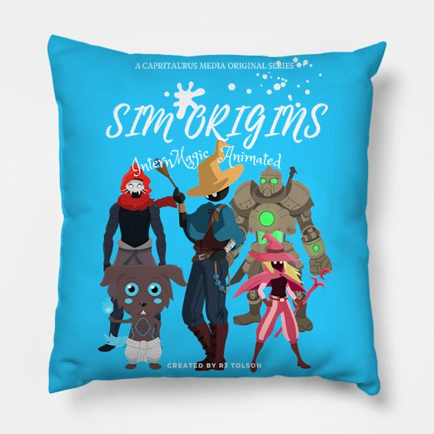 SIM Origins: InternMagic Animated T-Shirt Pillow by RJ Tolson's Merch Store