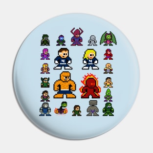 8bit Fantastic Heroes Pixel Sprites Pin