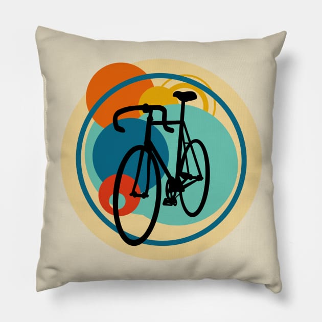 Drop Bar Fixie Pillow by Crooked Skull