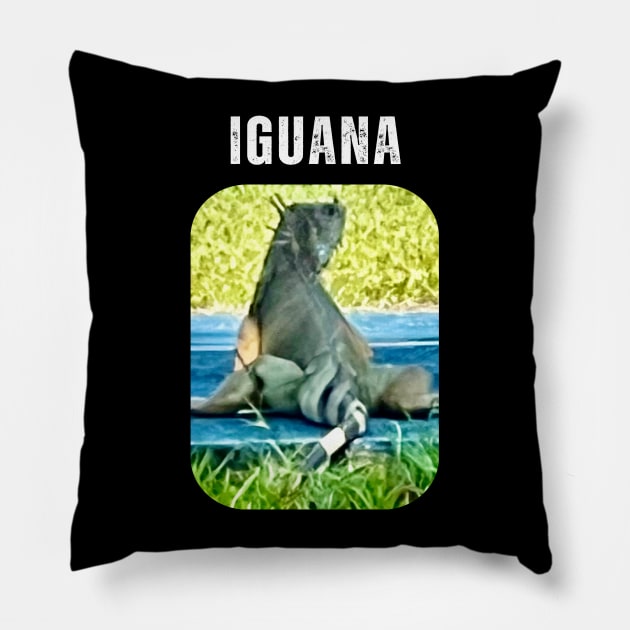 Iguana Lover Too Pillow by The Global Worker