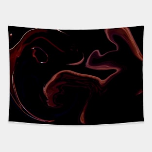 Spilled Wine - Digital Liquid Paint Swirls Tapestry