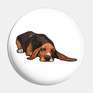 Basset Hound Dog Pin