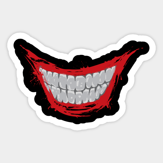 Evil Smile Joker Smile Autocollant Teepublic Fr