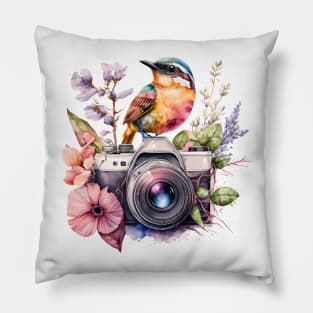 Spring Floral Camera Pillow