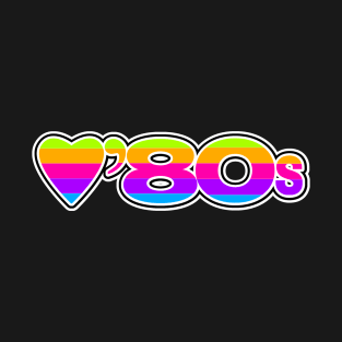 Love the '80s Neon Rainbow T-Shirt