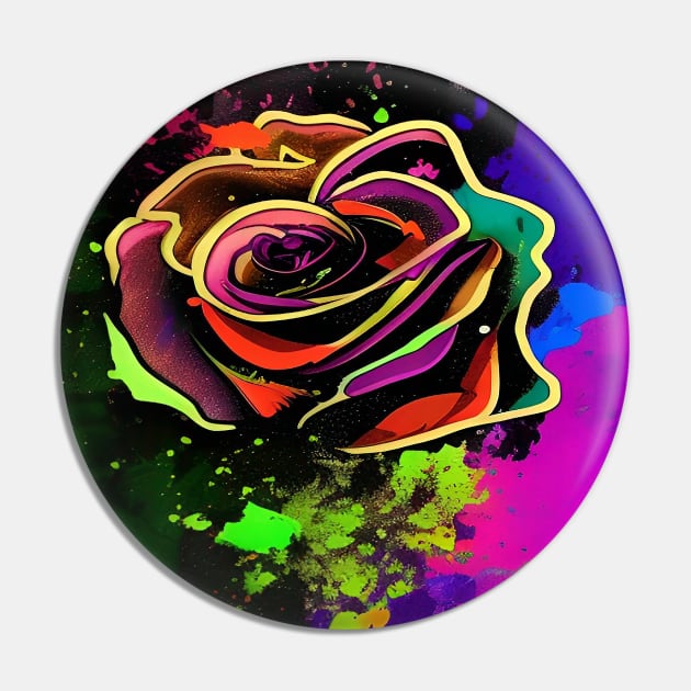 Neon Flower Pin by SeththeWelsh