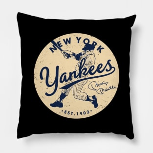 New York Yankees Mickey Mantle 2 by Buck Tee Pillow