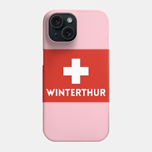 Winterthur City in Swiss Flag Phone Case