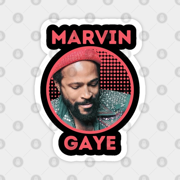 marvin gaye || aestetic pink Magnet by claudia awes